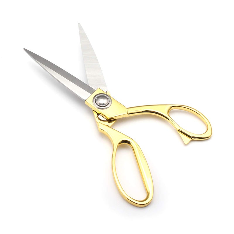 JYTUUL Gold 8" Sharp Tailor Scissors - Fabric, Leather & Clothing Scissors - Stainless Steel Professional Heavy Duty Dressmaking Shears - Image 2